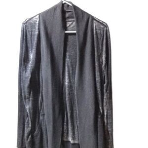 Marc New York Cardigan Women's M Grunge Thin Lightweight burnout Sweater Duster